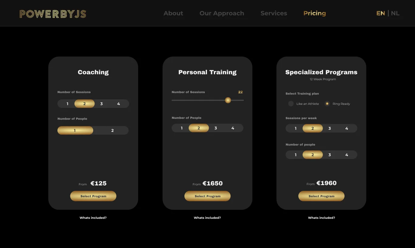 The pricing page drawn in Figma