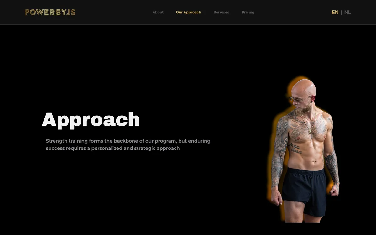 The Our Approach page