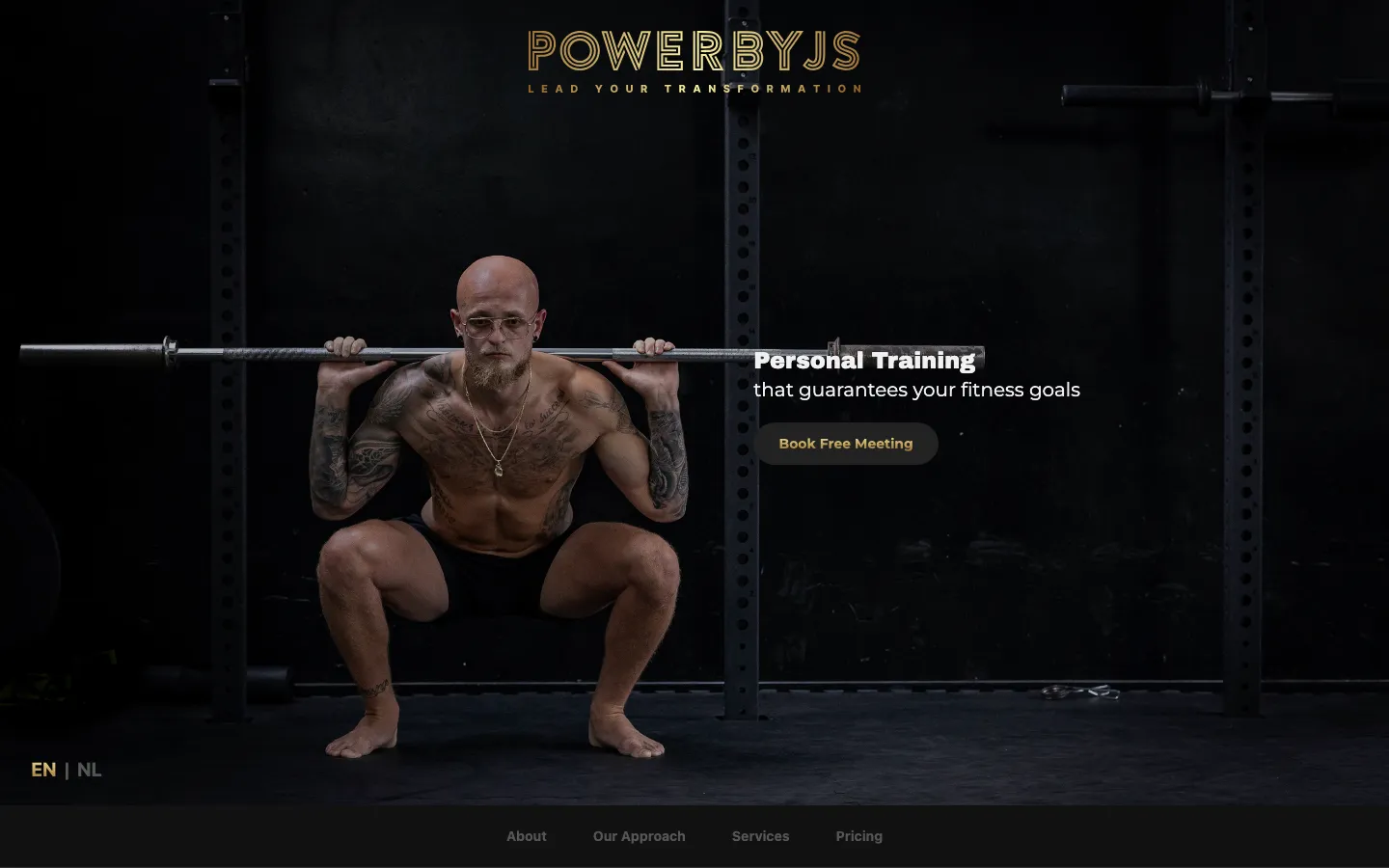 The PowerByJS home page