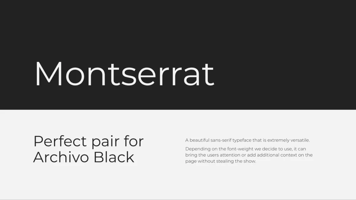 Montserrat type specimen